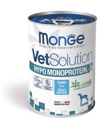 MONGE VETSOLUTION CANINE HYPO MONOPROTEIN TUNA 400g