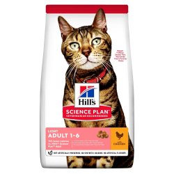 Kačių maistas Hills Science Plan Feline Adult Light Chicken 10kg.