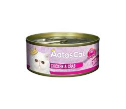 Kačių maistas Aatas Creamy Chicken&Crab 80gr