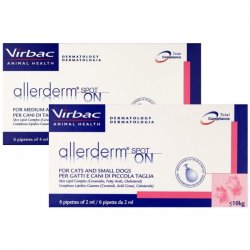 Virbac ALLERDERM SPOT ON 2ml. lašai šunims iki 10kg 6 vnt  pakuotė