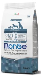 Monge All Breeds Adult Monoprotein upėtakis ryžiai bulvės 2,5kg