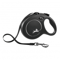 Flexi New Classic Black L juosta 5m/50kg
