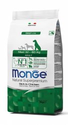 Monge Adult Maxi su vištiena ir ryžiais 12kg.