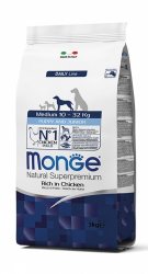 Monge Puppy Junior Medium su vištiena ir ryžiais 12kg