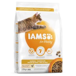 IAMS Adult Cat Hairball Chicken 10kg 