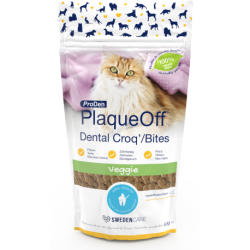 PlaqueOff Dental Bites – skanėstai burnos higienai katėms 60 g 