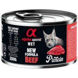 Alpha Spirit WET konservai katėms su jautiena 200g