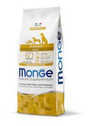Monge su vištiena, ryžiais ir bulvėmis suaugusiems visų veislių šunims 12kg.