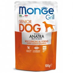 Monge Grill guliašai Senior šunims su antiena 100gr