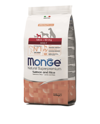 Monge Mini Adult su lašiša ir ryžiais 7,5kg