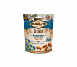 Carnilove skanėstas šunims Salmon and Blueberries 200g