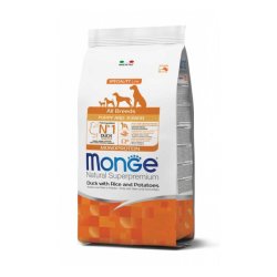 MONGE Monoprotein Puppy su antiena, ryžiais ir bulvėmis 12 kg