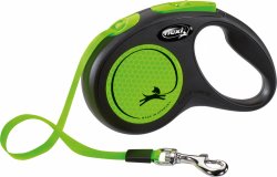 Flexi New Neon Green M juosta 5m/25kg