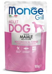 Monge Grill guliašai šunims su Kiauliena 100gr