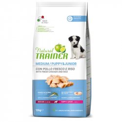 Trainer Natural PUPPY/JUNIOR MEDIUM (Vištiena) 12kg