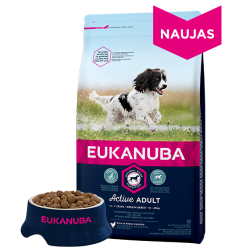 Eukanuba Active Adult Medium Breed chicken 15kg.