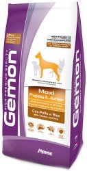 Gemon maxi puppy visavertis pašaras jauniems šuniukams su vištiena ir ryžiais 15kg
