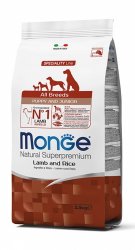 Monge All Breeds Puppy su ėriena ir ryžiais šuniukams 12kg