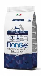 Monge Adult Medium su vištiena ir ryžiais 12kg